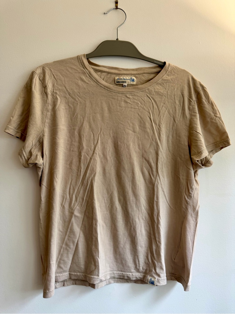 Classic Crewneck Men’s T-Shirt in Beige